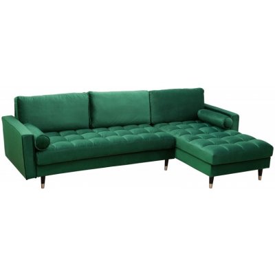 Interior DE Sedací souprava Cozy Velvet II 260 cm smaragdově zelená samet SS40274 – Zboží Dáma