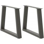 Omaxi 957154 Nohy konferenčního stolku ve tvaru V 2 ks antracitové 50 x 42-43,3 cm ocelové – Hledejceny.cz
