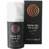 Přípravky na obočí Maxymova Brow Gel Fix & Go – gel s keratinem na styling obočí v lahvičce 5 ml