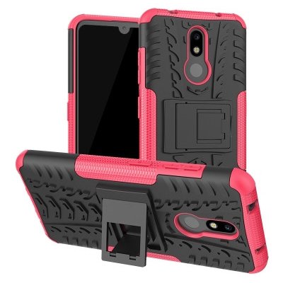PROTEMIO 21971 STAND Extra odolný kryt Nokia 4.2 růžový – Zboží Mobilmania