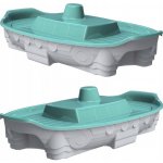 Doloni pískoviště loď tyrkysová – Sleviste.cz