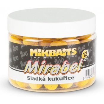 MIKBAITS Fluo boilies Mirabel Sladká kukuřice 150ml 12mm