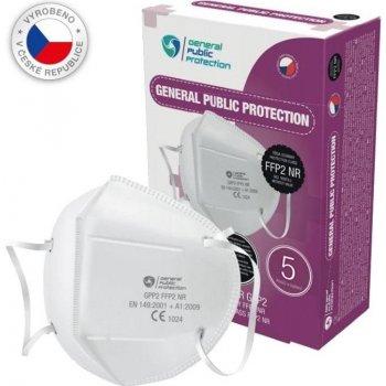 General Public Protection respirátor GPP2 FFP2 NR CE 5 ks