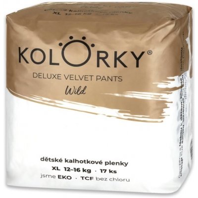 Kolorky Deluxe Velvet wild XL 12-16 kg 17 ks – Zboží Mobilmania