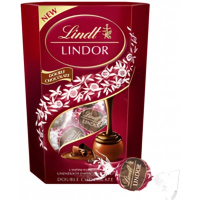 Lindt Lindor Double Chocolate 200g – Zboží Dáma