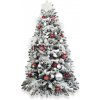 Vánoční stromek LAALU Ozdobený stromeček POLÁRNÍ ČERVENÁ 400 cm s 222 ks ozdob a dekorací