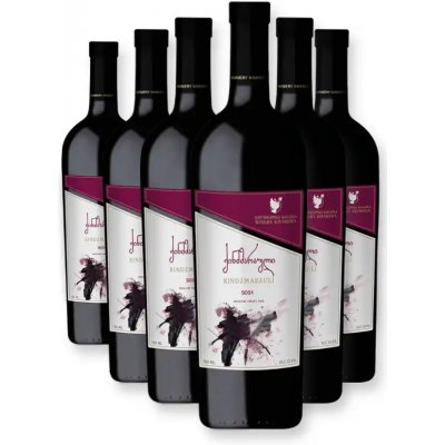 Khareba Kindzmarauli červené polosladké víno 12,5% 6 x 0,75 l (holá láhev) – Hledejceny.cz