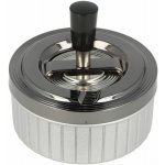 KRCZ Cigaretový popelník kovový otočný Stripes šedý 11cm – Zboží Dáma