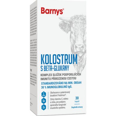 Barnys Kolostrum beta glukan 30 kapslí – Hledejceny.cz