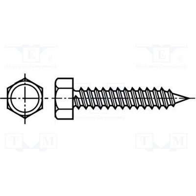 BOSSARD 1472909 Vrut; 6,3x13; Hlava: šestihranná; není; 10mm; kalená ocel; zinek – Zbozi.Blesk.cz