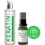 Clinical Keratin hloubková regenerační vlasová kúra 100 ml + arganový olej 20 ml dárková sada – Zboží Dáma