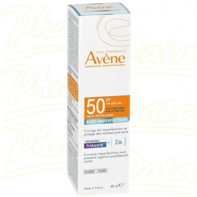 AVENE Fluid proti nedokonalostem pleti SPF50 40ml – Hledejceny.cz