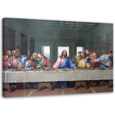 Gario Obraz Úryvek díla Poslední večeře - Leonardo da Vinci, reprodukce Velikost: 120 x 80 cm, Provedení: Obraz na plátně – Zboží Mobilmania