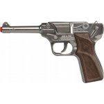 Alltoys policejní pistole stříbrná kovová 8 ran – Zboží Dáma
