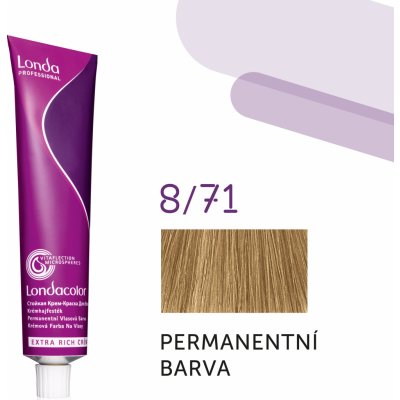 Londa Professional Permanent Colour Extra Rich Cream permanentní krémová barva na vlasy 8/71 60 ml – Zbozi.Blesk.cz