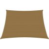 Sluneční a stínicí plachta ZBXL HDPE 160 g/m² 3/4 x 3 m taupe