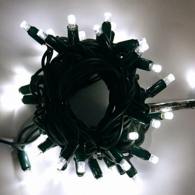 Vánoční HIGH PROFI LED řetěz 5 m propojovatelný, 40 LED, stále svítící, 230V Studená bílá – Hledejceny.cz