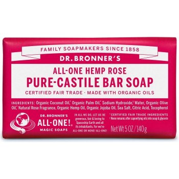 Dr. Bronner´s tuhé mýdlo Rose 140 g