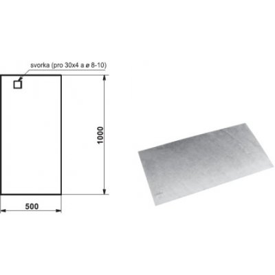 FVE Zemnící deska TREMIS ZD 02 (FeZn) V485 – Sleviste.cz
