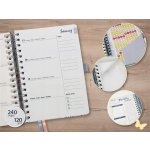 Sigel Jolie J5604 A5 týdenní 2025 Let It Flow – Zboží Dáma