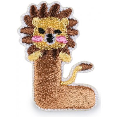 Nažehlovačka písmena, střední, L béžová velbloudí (bal. 10) – Zboží Dáma