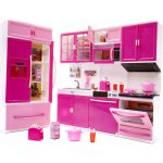 FunPlay FP-6117 Plastová kuchyňka pro panenky 31x13,5x6 cm růžová – Zboží Dáma