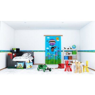 AG Design WBD-8091 samolepící bordura Krtek v letadle, rozměry 5m x 0,10m – Zboží Mobilmania