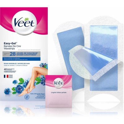 Veet voskové pásky pro citlivou pokožku 40 ks od 150 Kč - Heureka.cz