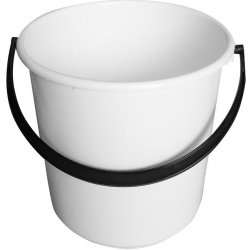 Florina Plastový kbelík s víkem 10 l bílý