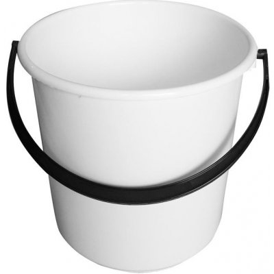 Florina Plastový kbelík s víkem 10 l bílý – Zboží Mobilmania