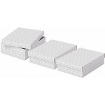 ESSELTE Home velikost M nízká 26.5 x 10 x 36 cm, bílá - set 3 ks – Zboží Živě