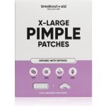 Breakout+aid XL Náplasti na ošetření problematické pleti s kyselinou salicylovou a retinolem 5 ks – Sleviste.cz
