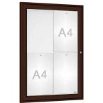 PROCITY Venkovní elegantní vitrína Tradition, 4 x A4, hnědá | Zboží Auto