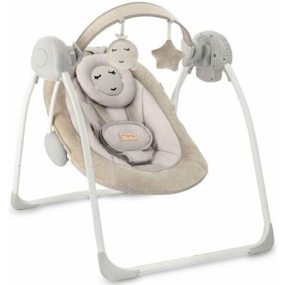 Houpací lehátko s melodiemi MoMi LISS béžové – Zboží Mobilmania