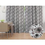Biante Dekorační závěs Rongo RGP-504 Hnědé popínavé lístky na bílém 140x210 cm – Hledejceny.cz