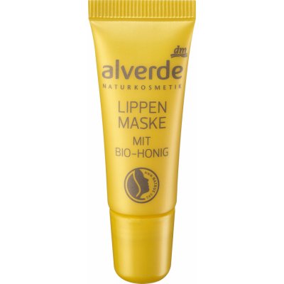 Alverde Naturkosmetik maska na rty s bio medem 8 ml