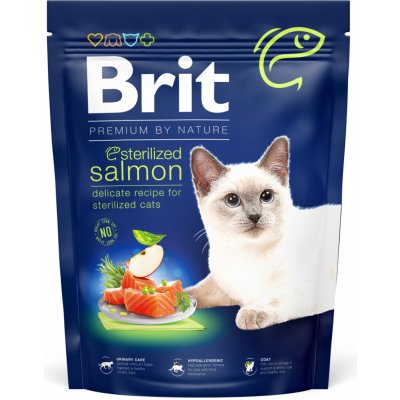 Brit Premium by Nature Cat Sterilized Salmon 0,3 kg – Hledejceny.cz