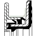 Těsnicí kroužek klikového hřídele CORTECO 49359586 – Zboží Mobilmania