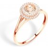 Prsteny Savicki zásnubní prsten růžové zlato zlato diamant SAVR57736 R