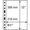 Etue a kazeta na minci Leuchttrum albové listy NUMIS Rozměr kapsy 1 kapsa 306 x 216 mm