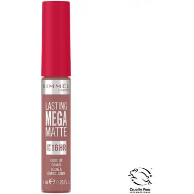 Rimmel Lasting Mega Matte lehká tekutá matná rtěnka 16h Strapless 7,4 ml – Hledejceny.cz
