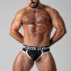 Pánské erotické prádlo Slipy Locker Gear LK0525 Push It Brief bílé