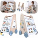 ECOTOYS Dřevěné edukační chodítko zvířátka – Sleviste.cz