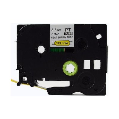 Kompatibilní páska s Brother HSe-621 8,8mm x 1,5m, černý tisk / žlutý podklad – Zboží Živě