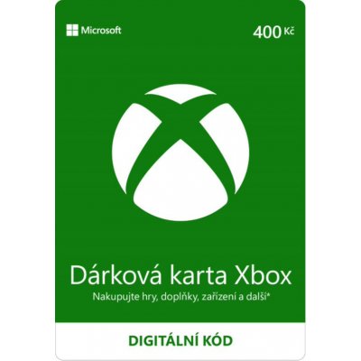 Microsoft Xbox Live Dárková karta 400 kč CZ