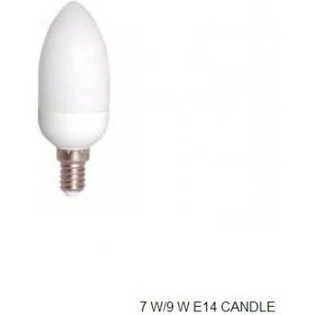 Zářivka kompaktní úsporná žárovka ECO 7 W E14 candle 2700K