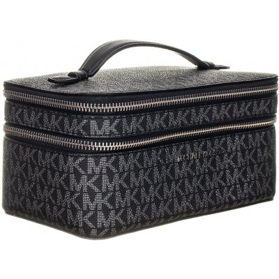 Michael Kors jet set travel large double zip travel case černá monogram – Zbozi.Blesk.cz