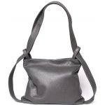 Kabelka a batoh v 1 kožená kabelka na rameno a batoh 42 šedá – Sleviste.cz