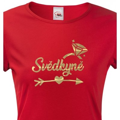 Dámské tričko na rozlučku Svědkyně 3 červená – Zbozi.Blesk.cz