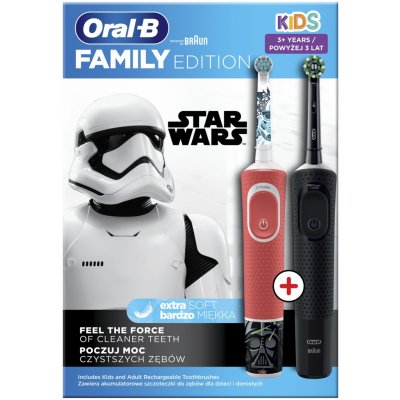 Oral-B Vitality D103 Black + D100 Kids Star Wars